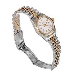 Rolex Ladies Yellow Gold Stainless Steel Oyster Perpetual Wristwatch Ref 67193