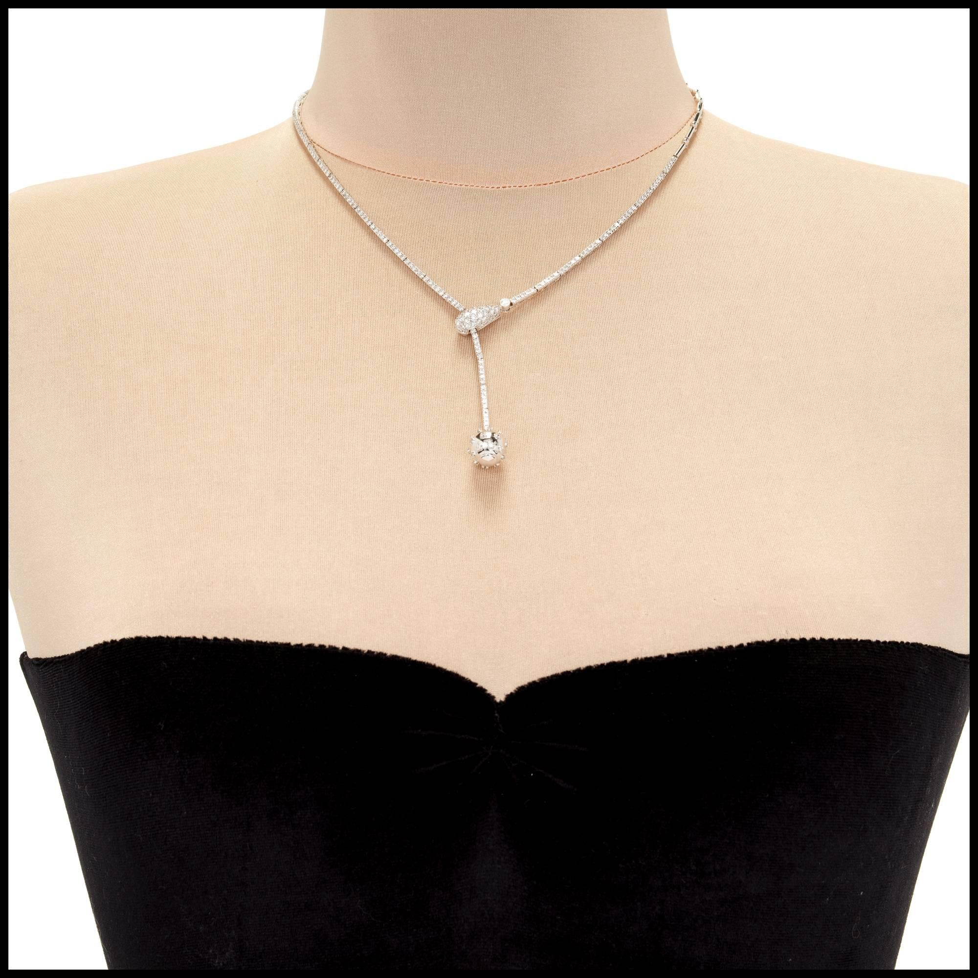 diamond ball necklace