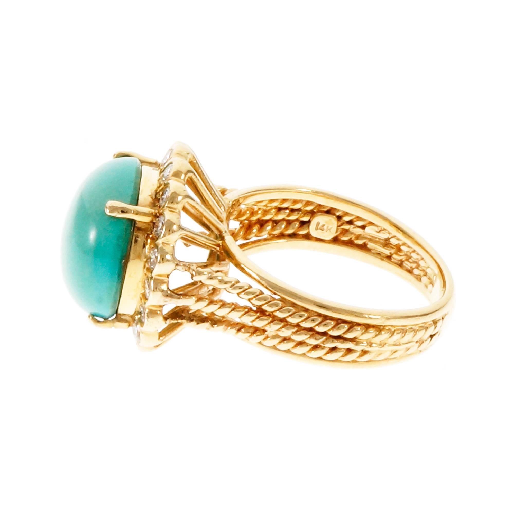 turquoise dome ring