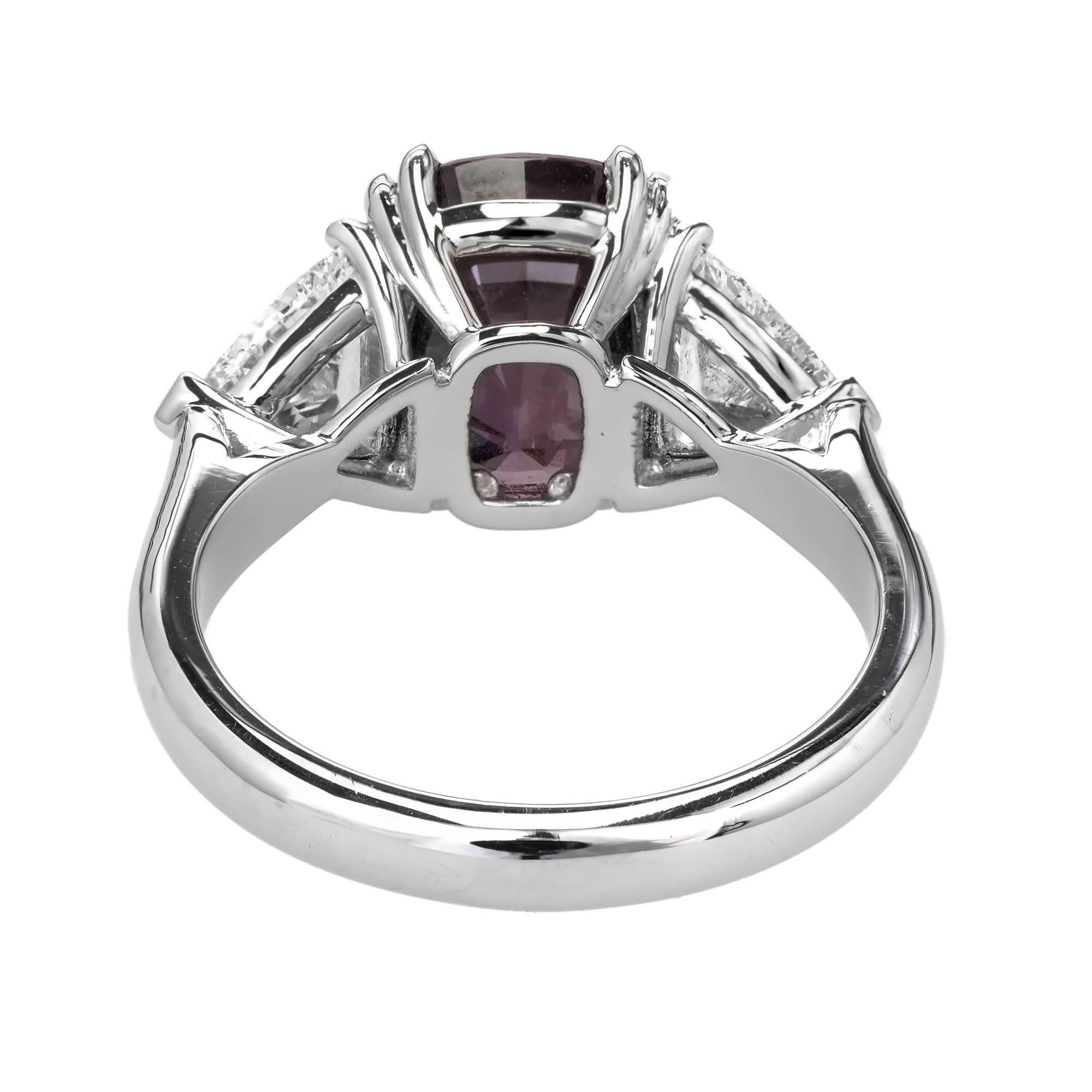 purple diamond engagement ring