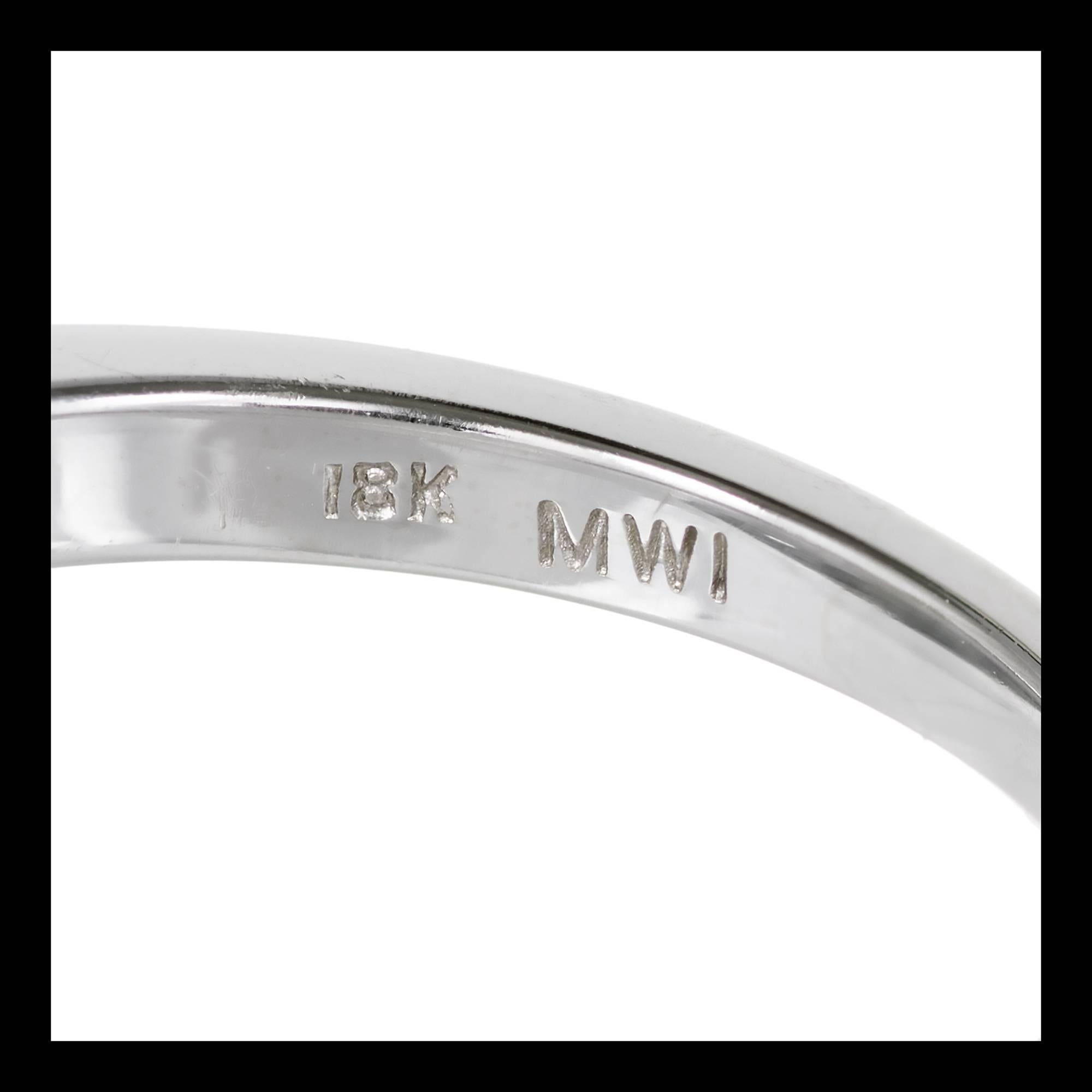 Women's EGL Certified 1.06 Carat Diamond Three-Stone Gold Engagement Ring