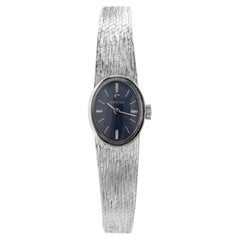 Omega 18k White Gold Ladies Wristwatch, 1960's