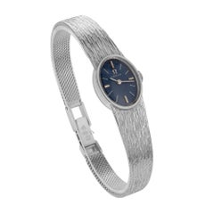 Omega 18k White Gold Ladies Wristwatch, 1960's
