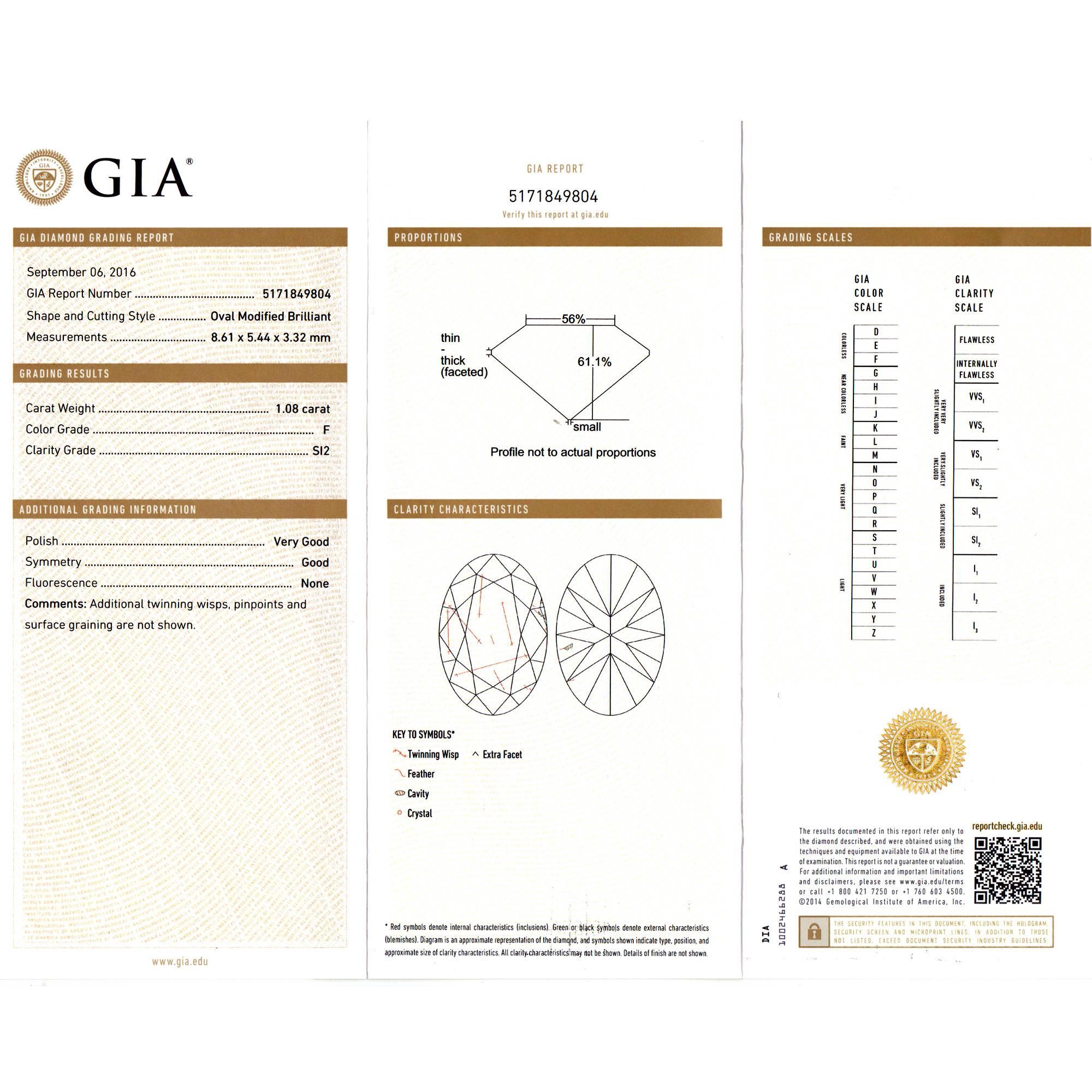 Verlobungsring aus Platin mit GIA-zertifiziertem 1,08 Karat ovalem Diamanten von Peter Suchy im Angebot 5