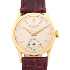 Patek Philippe Yellow Gold Calatrava Manual Wind Wristwatch