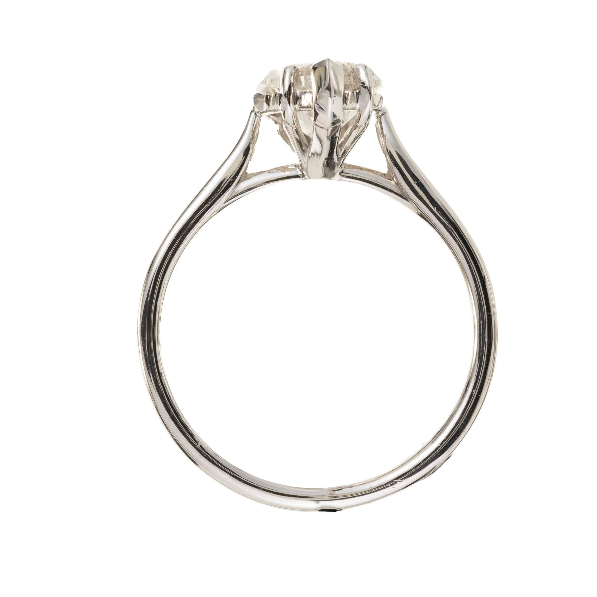 Peter Suchy 3.07 Carat Marquise Diamond Solitaire Platinum Engagement Ring 1