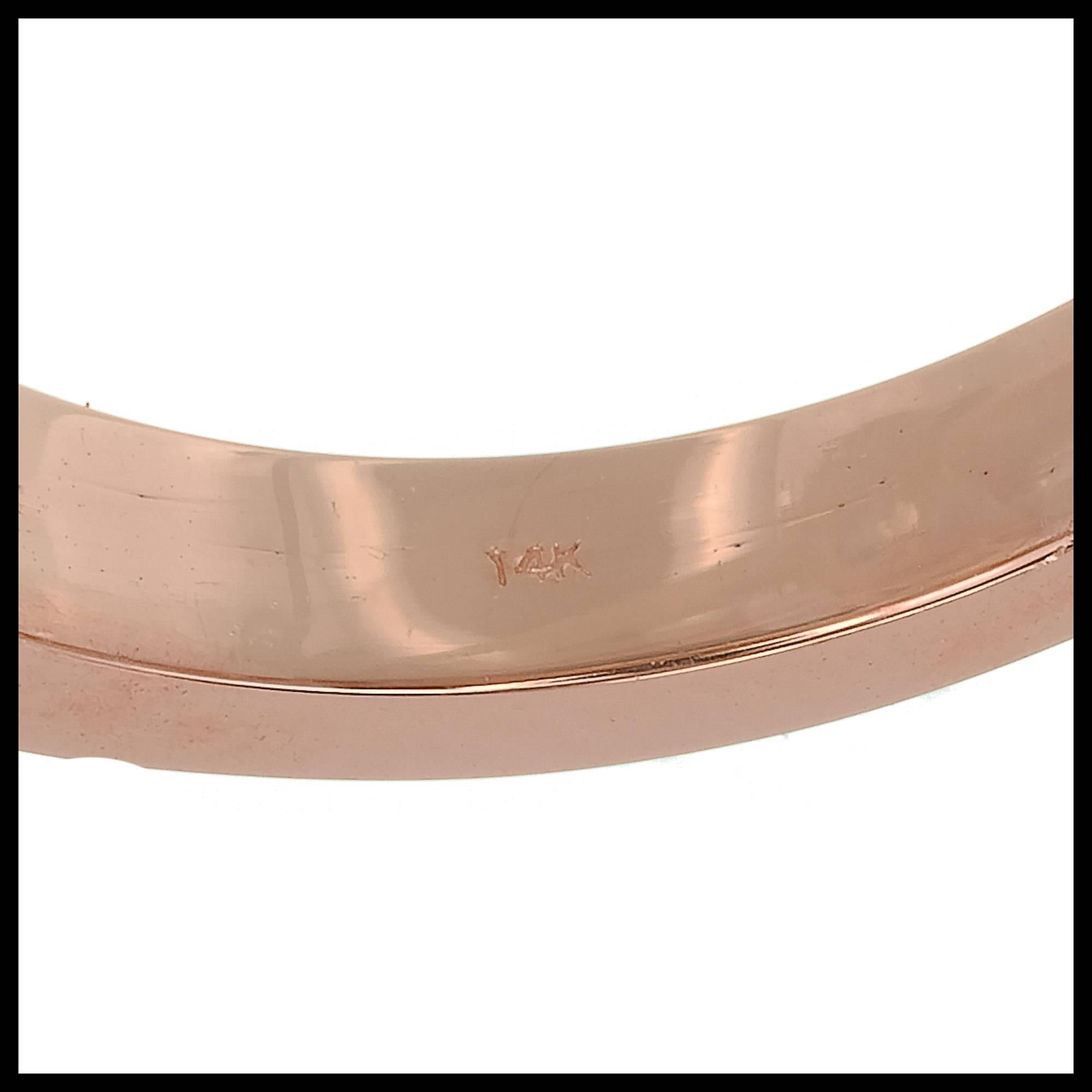Peter Suchy GIA Certified 3.01 Carat Diamond Rose Gold Engagement Ring 3