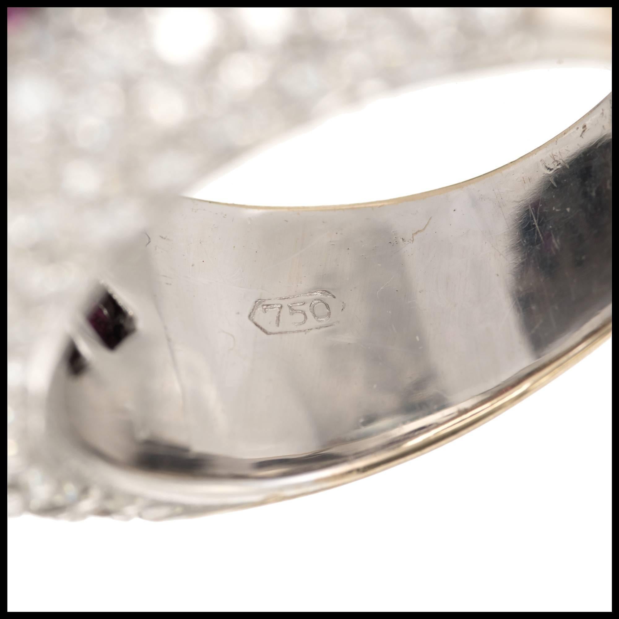 Sonia B Rubin-Diamant-Gold Dome Cocktailband Ring im Angebot 1