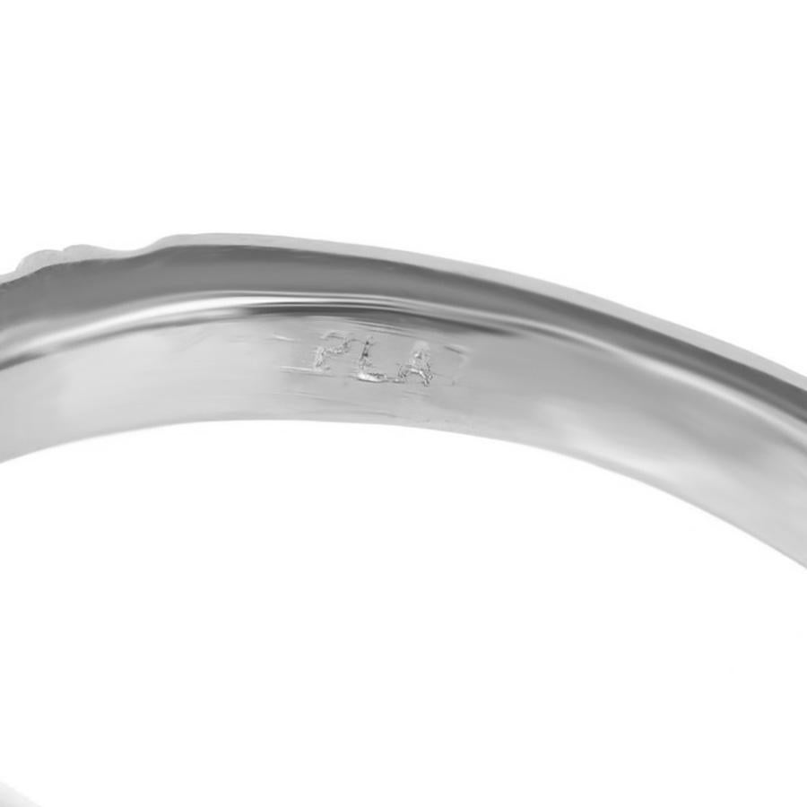 Peter Suchy Bague de fiançailles en platine à tige fendue avec halo de diamants ronds de 1,55 carat en vente 3