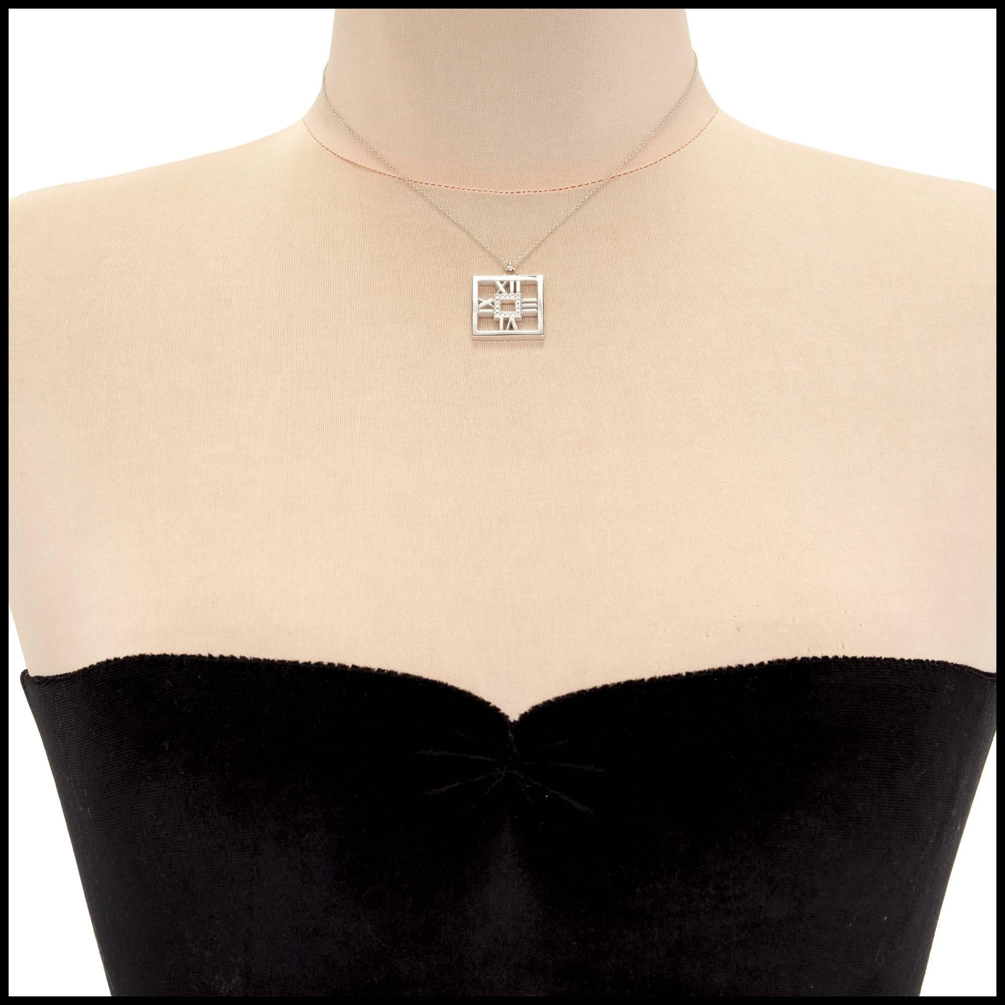 tiffany square necklace