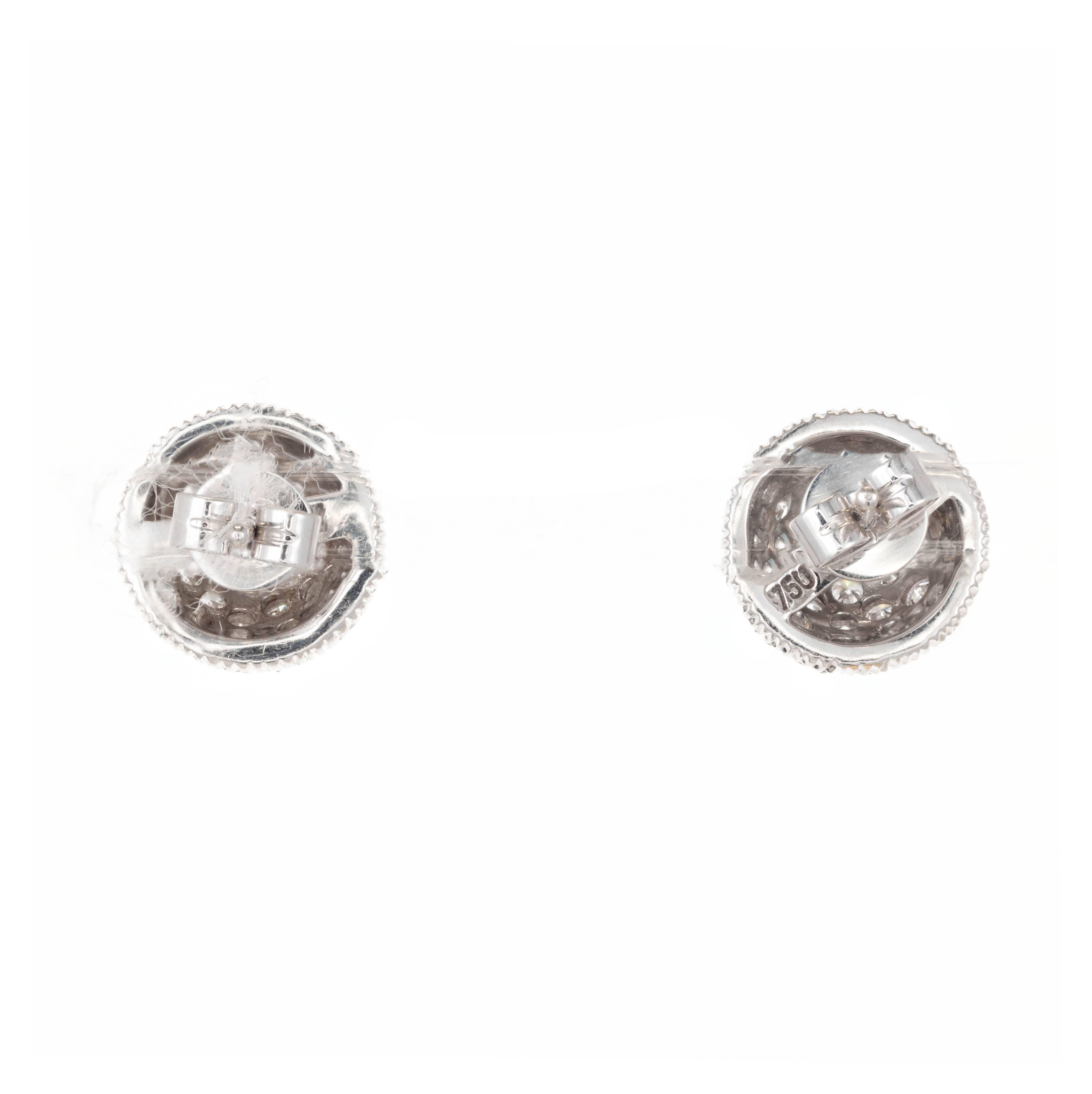 white gold earrings for women
