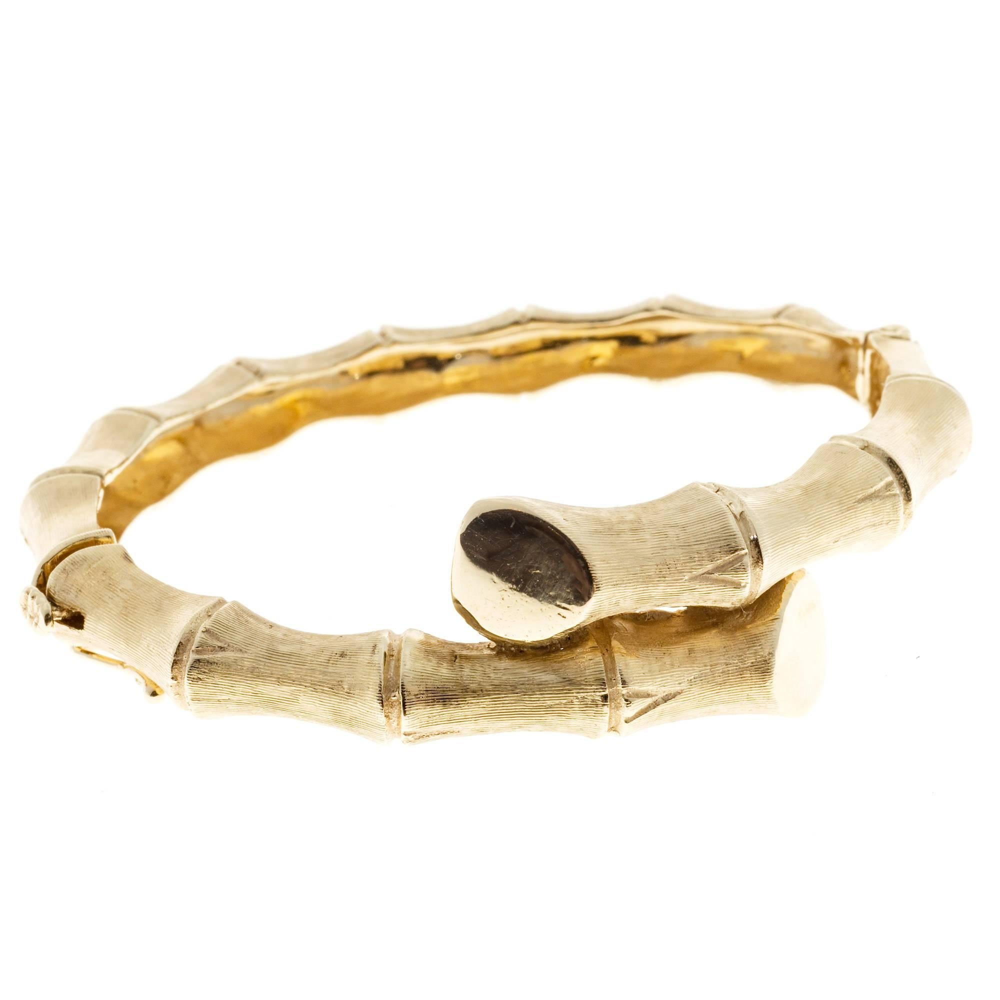 bamboo bracelet gold