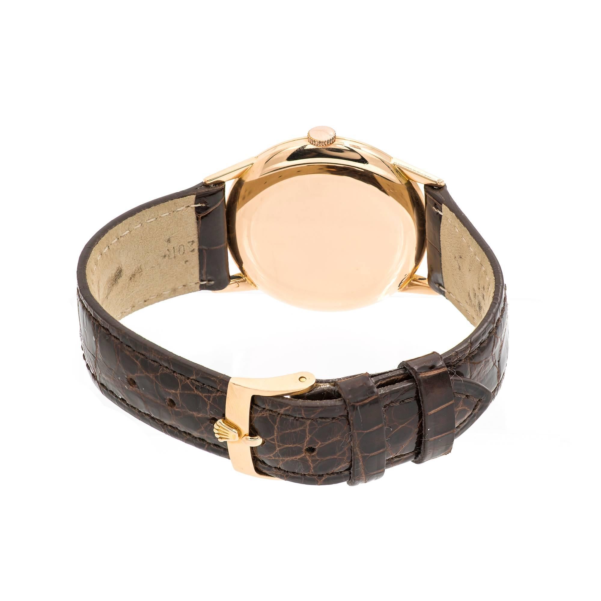 Rolex Rose Gold Precision Super Balance Wristwatch Ref 3667 at 1stDibs ...