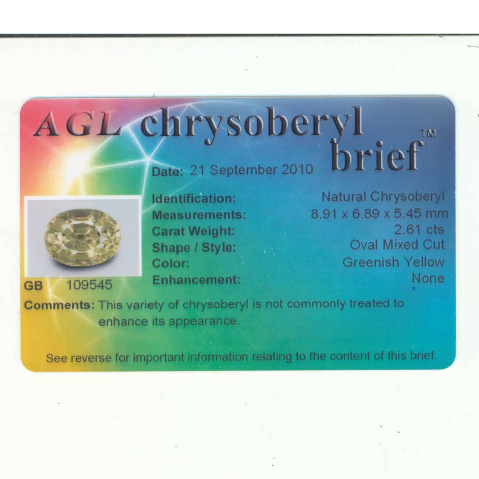 Natural Oval Chrysoberyl Diamond Platinum Ring 4