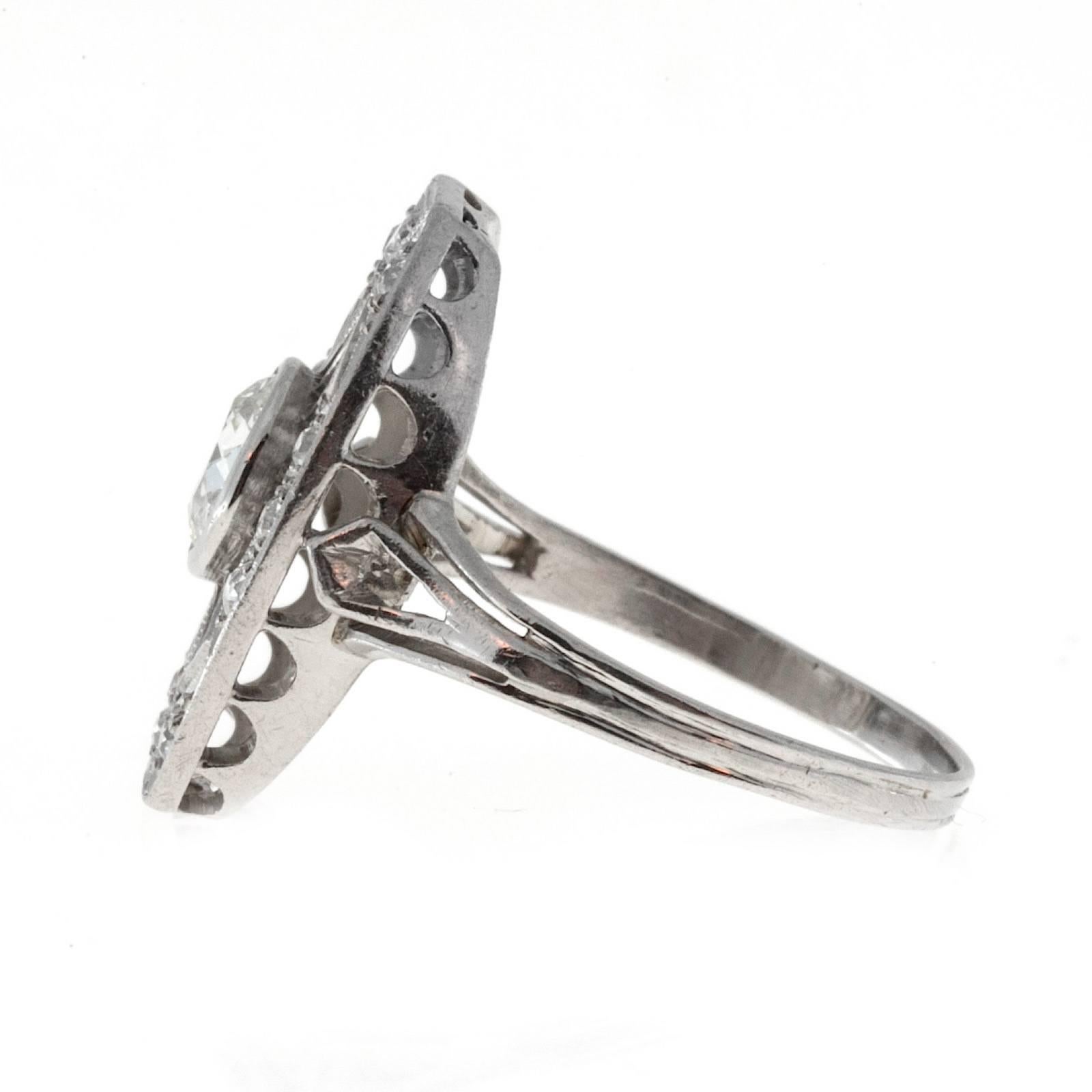 Women's Edwardian Diamond Platinum Ring