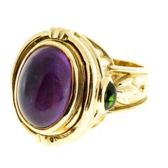 Seidengang Amethyst Tourmaline Gold Flip Ring 7