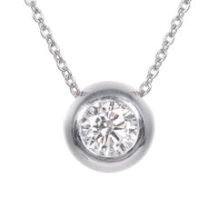 Peter Suchy Collier pendentif en platine fait à la main avec diamants de 1,05 carat