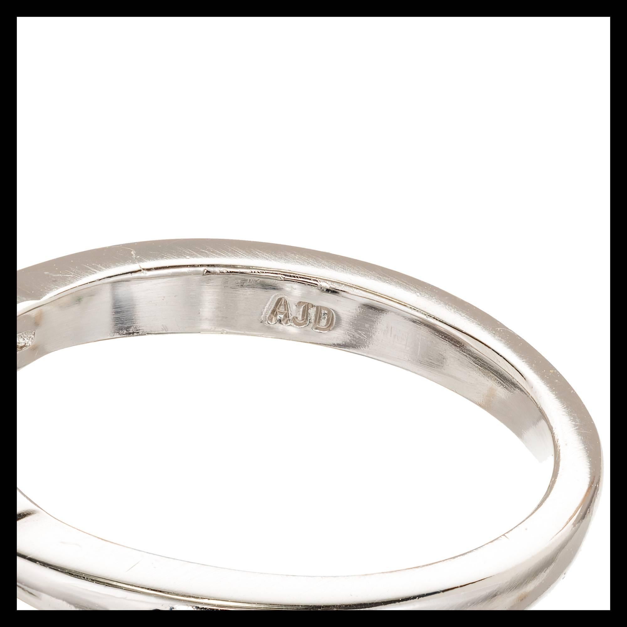 GIA Certified 1.65 Carat Natural Pink Sapphire Diamond Platinum Engagement Ring 2