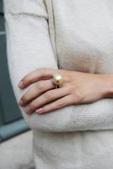 Lorenz Bäumer Pearl Diamonds Gold Ring