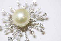 Starburst Diamond Brooch