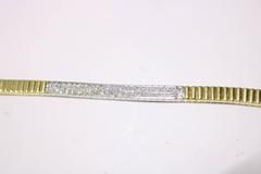 Yellow and White Gold Invisible Set Diamond Bracelet
