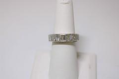 Channel Set Tapered Baguette Diamond Wedding Ring