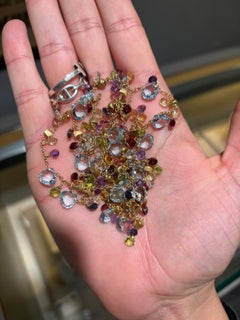 Marco Bicego Gold Paradise Necklace in Multicolored Briolette Gemstones