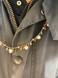 Marco Bicego Gold Paradise Necklace in Multicolored Stones and Pearls
