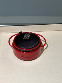 Anello Pomellato Sabbia in oro rosa e diamanti neri