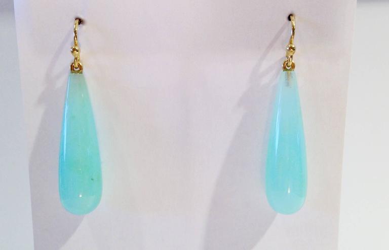 •AMBROSIA• peruvian opal + gold earrings