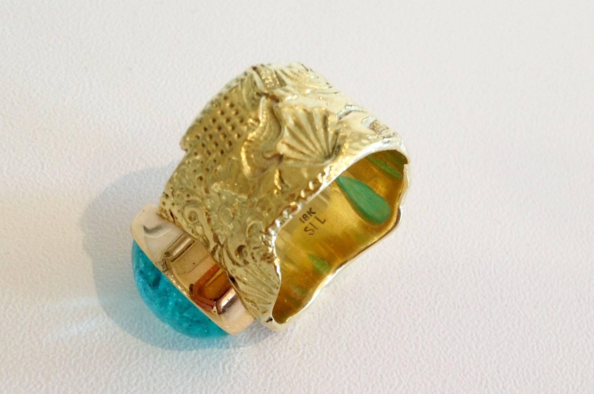 paraiba tourmaline gold ring