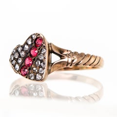 Sweet Victorian Heart Ring, circa 1895