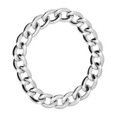 Renesim Broad Link Chain Gold Necklace