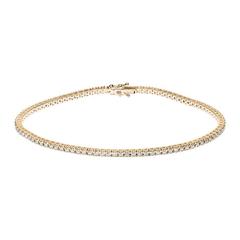 Renesim 0.95 Carats Diamonds Rose Gold Tennis Bracelet 4