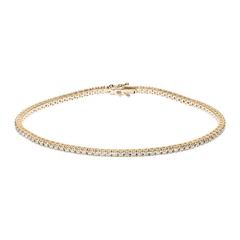 Renesim 0.95 Carats Diamonds Rose Gold Tennis Bracelet