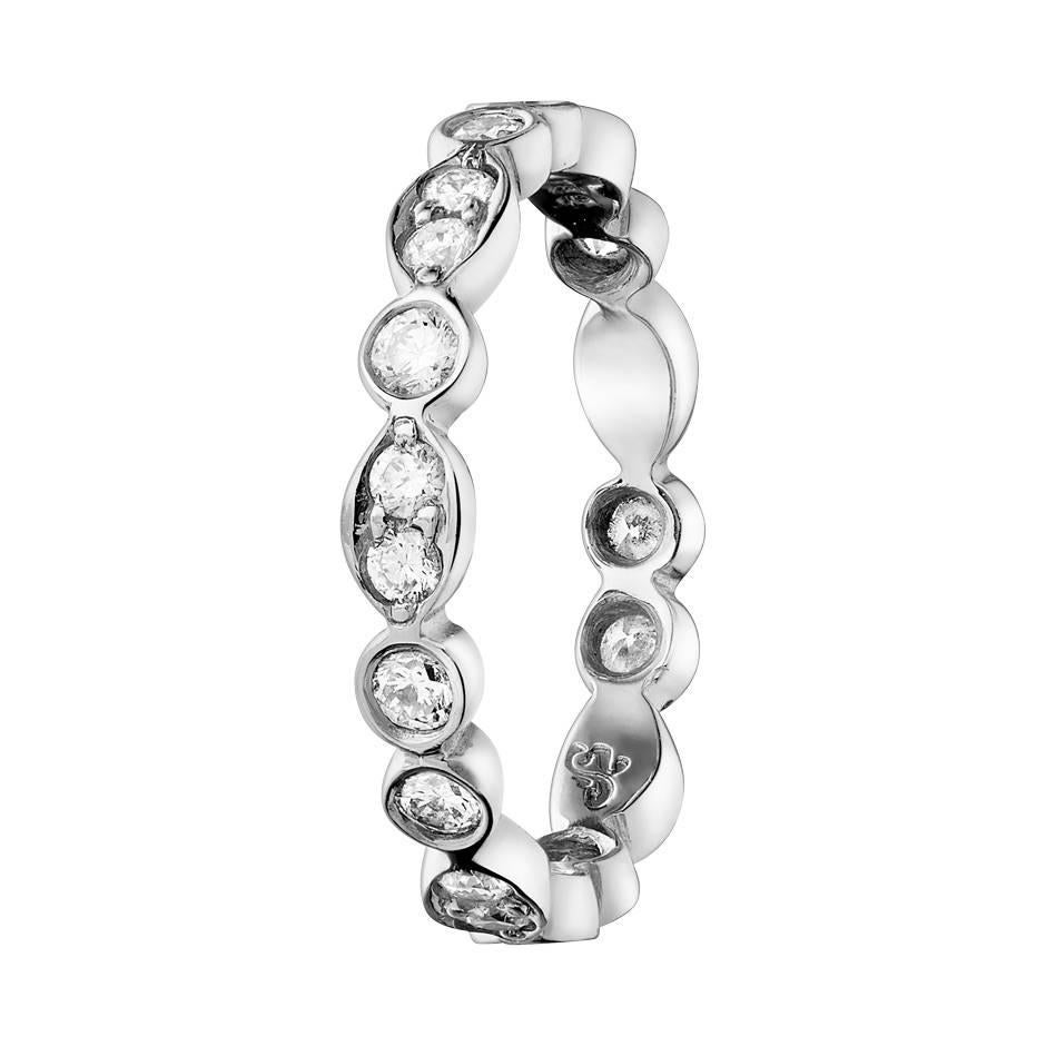 Renesim Diamond Platinum Eternity Ring For Sale