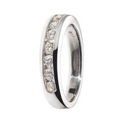 Renesim Channel-Set Diamond White Gold Eternity Ring