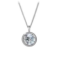 Renesim 1.17 Carat Diamond White Gold Pendant 5