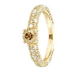 Renesim 0.5 Carat Brown Diamond Ring 5