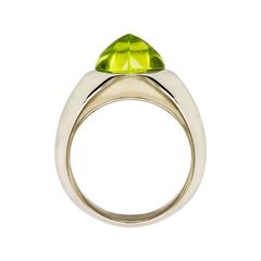 Renesim Sugar Loaf Peridot Gold Ring