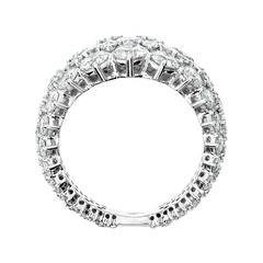 Renesim Brillant Cut Pave Diamond Cluster Ring