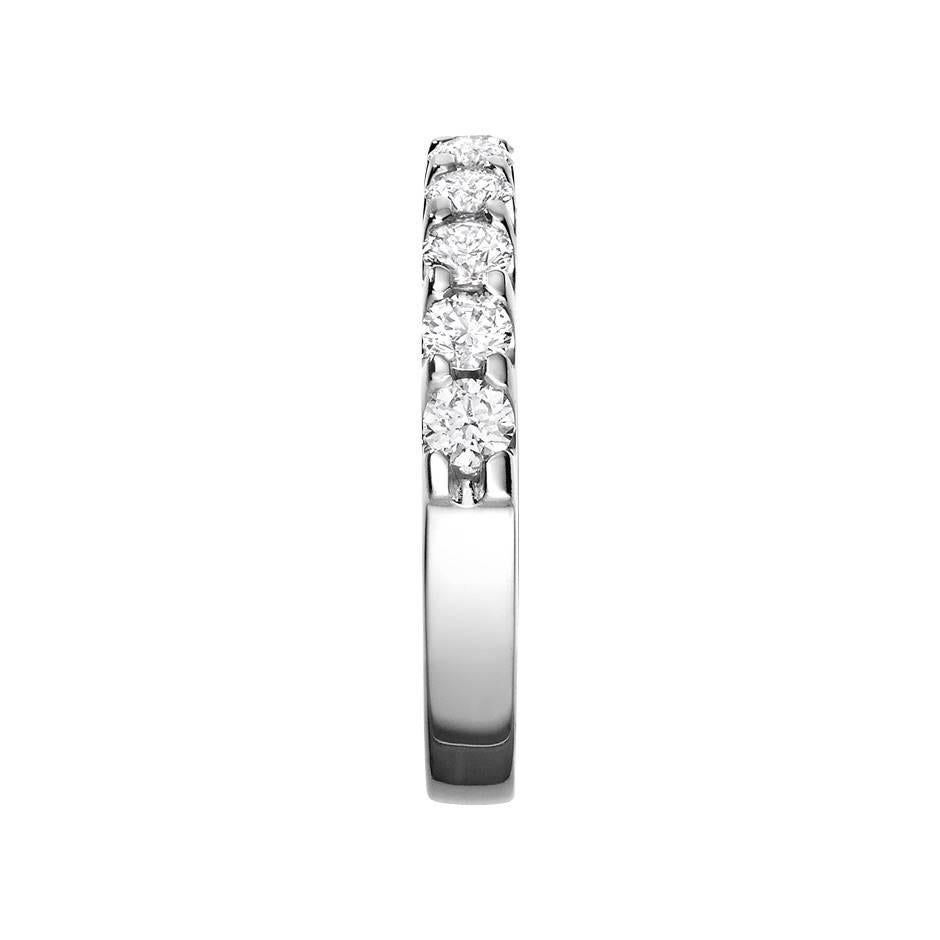 Contemporary Renesim 11 Diamond White Gold Eternity Ring For Sale