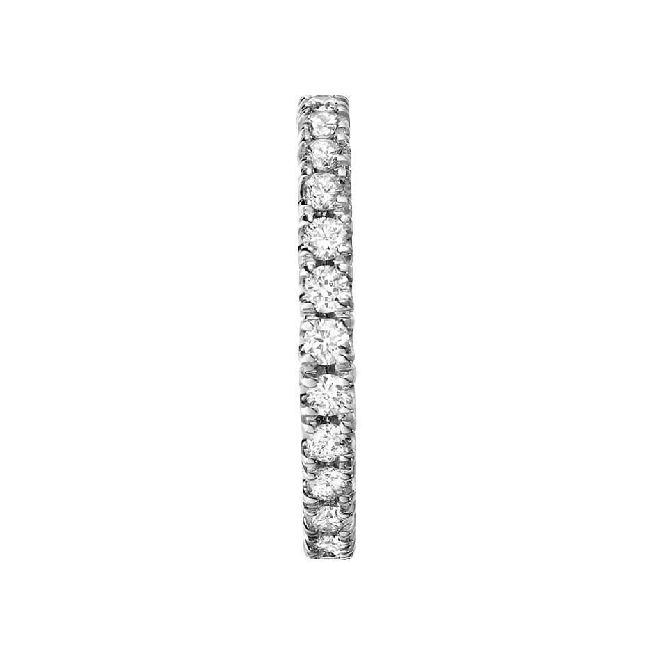 Renesim Prong-Set Diamond White Gold Eternity Ring In New Condition For Sale In Munich, DE