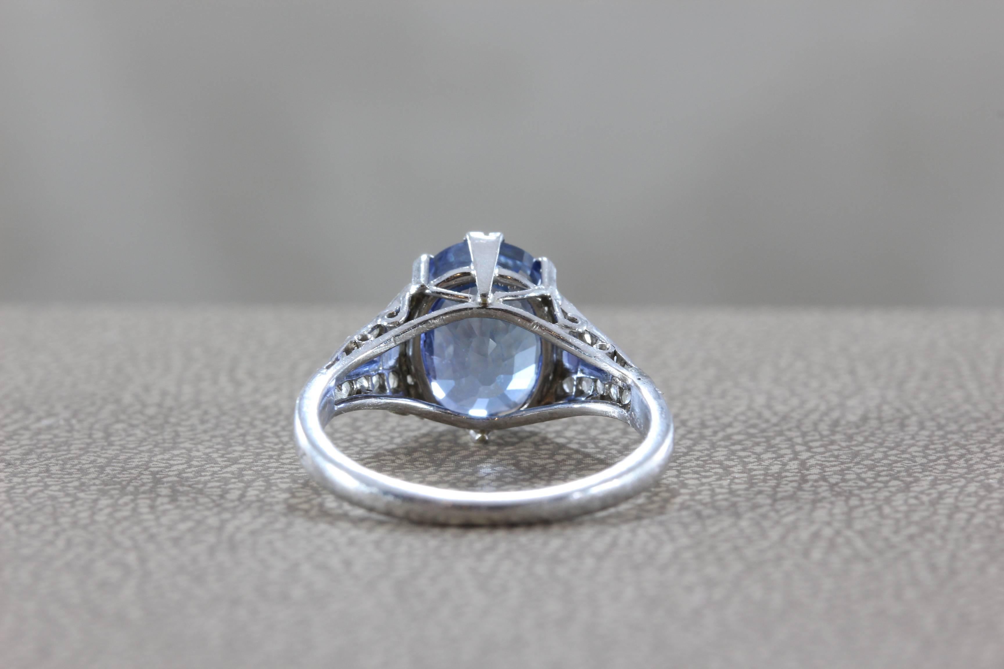 Mauboussin Sapphire Diamond Platinum Ring 2