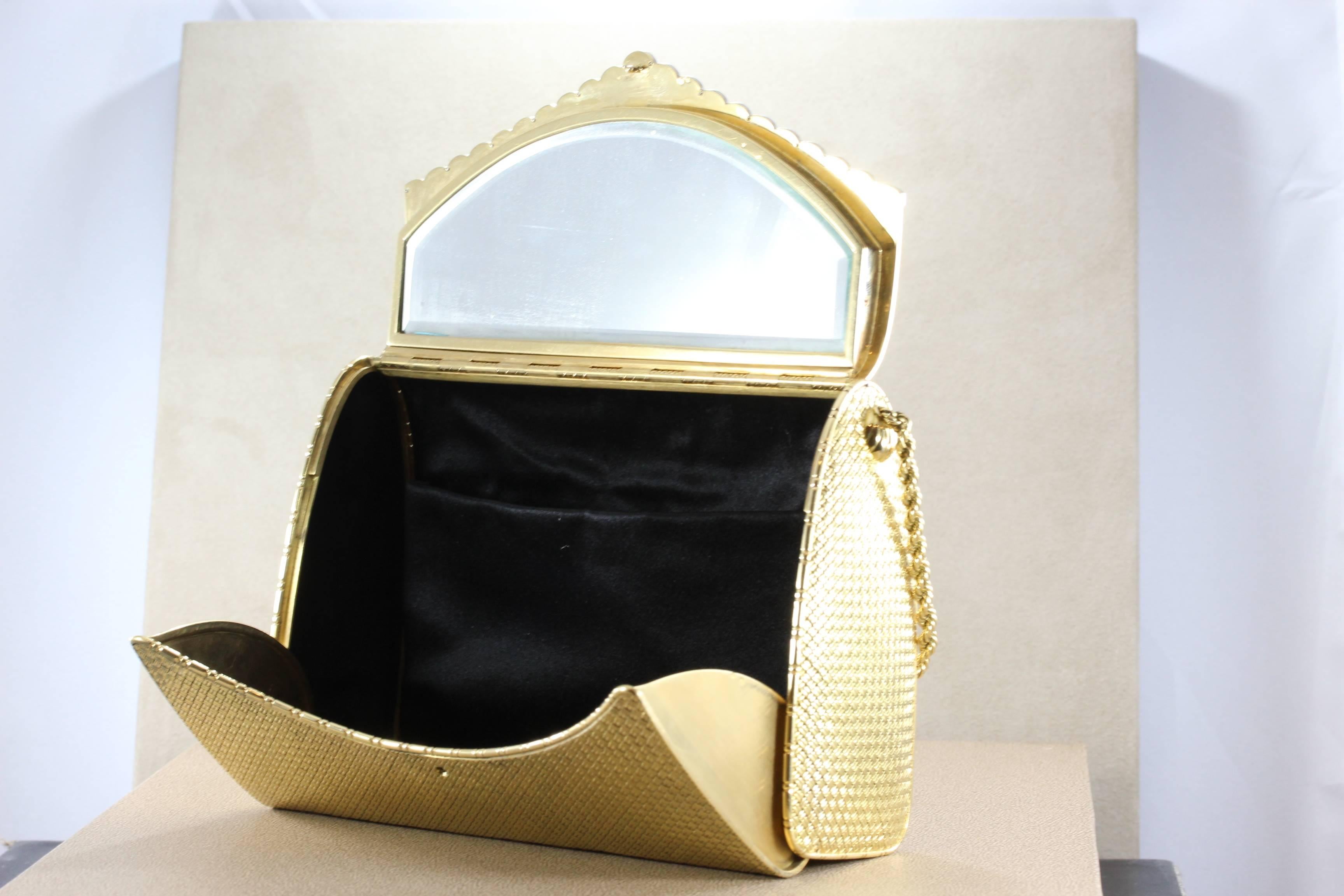 cartier gold purse