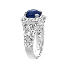 Gem Sapphire Diamond Gold Ring