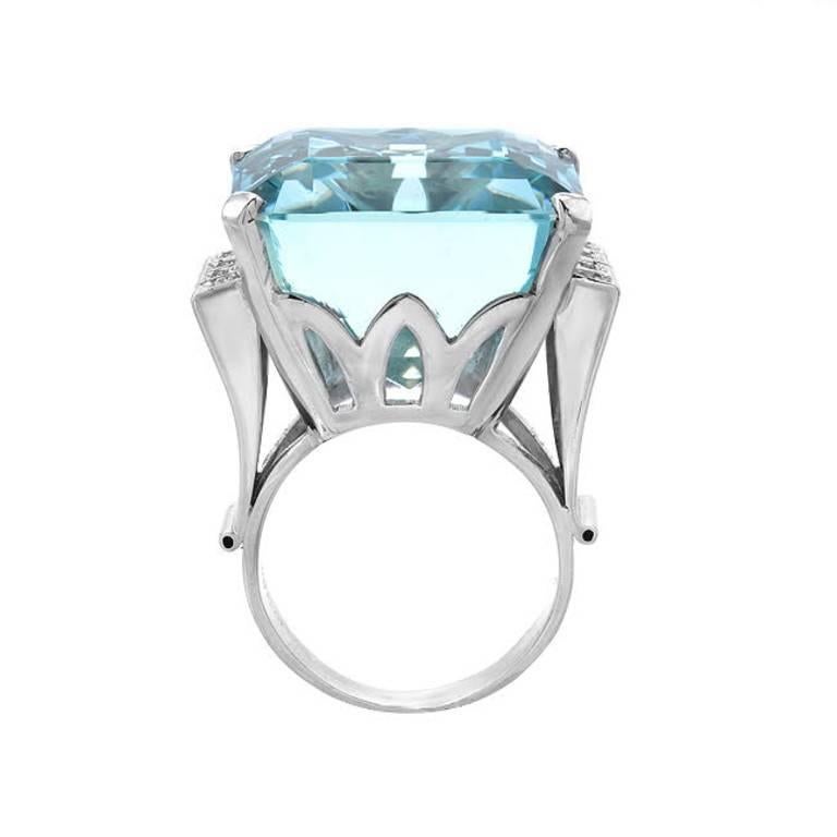 large aquamarine ring