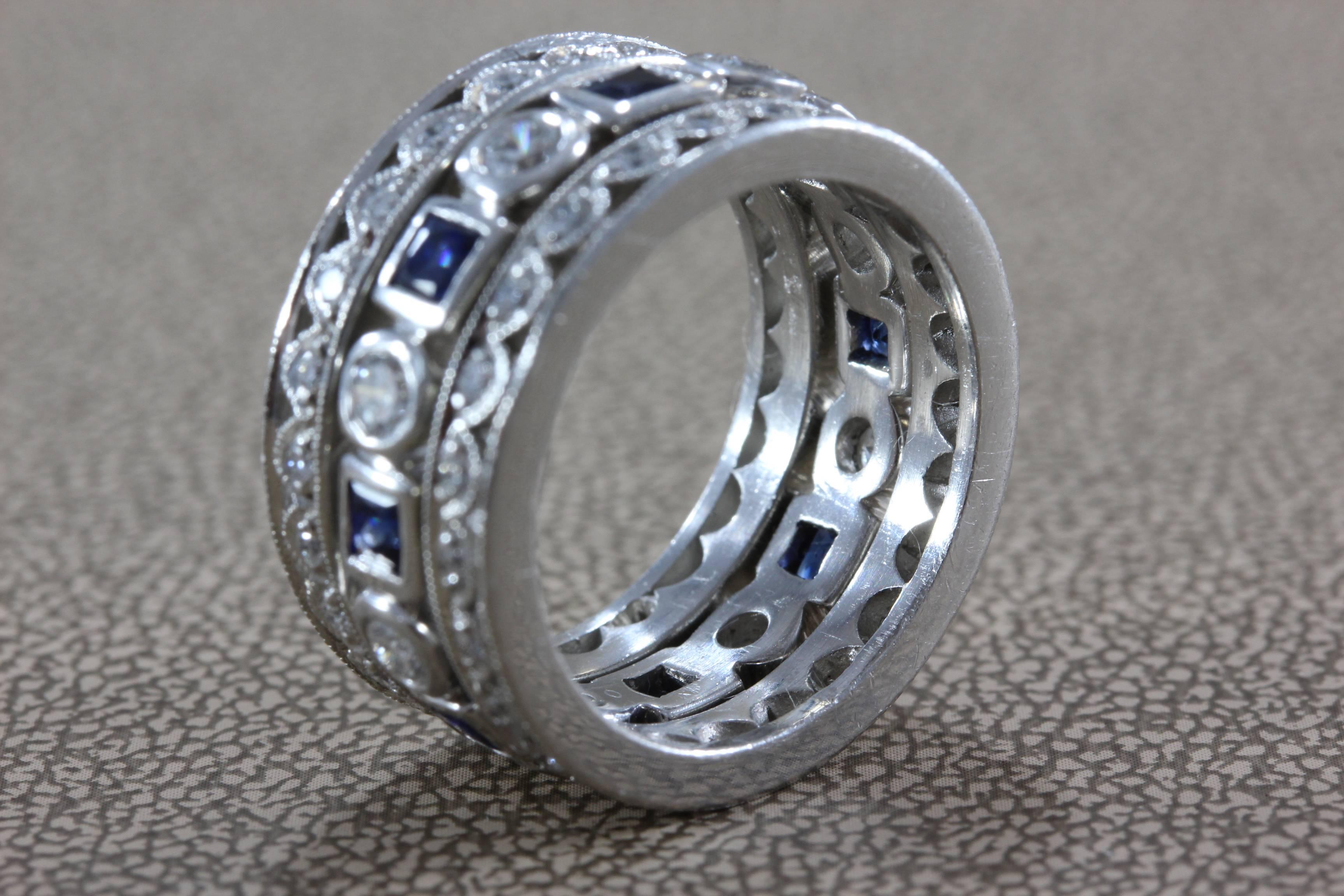 tacori sapphire diamond engagement ring