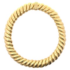David Yurman Collana a spirale ritorta in oro giallo 18 ct.