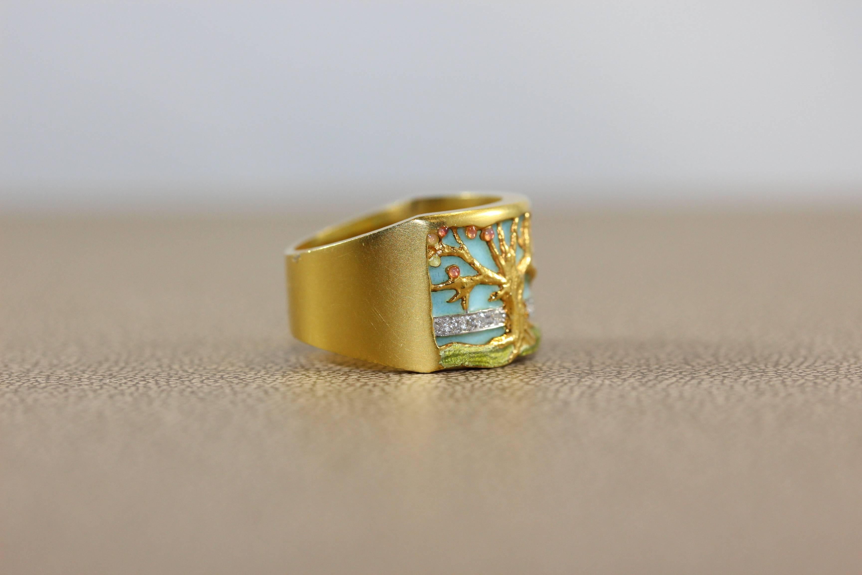 tree of life diamond ring